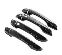 QMTVFSRH Porte Extérieure Voiture Poignées Pour C3 Pour Aircross 2021-2017 Accessoires Anti-rayures Poignées Extérieures Poignées De Porte Luxe En Fibre Carbone Chromée(Gloss Black)