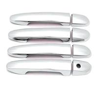 QMTVFSRH Porte Extérieure Voiture Poignées Pour Demio Mazda DE Conduite À Gauche Monotrou Poignée De Porte Bol Film Protecteur Garniture Accessoires Anti-rayures 2008-2014(Electroplating)