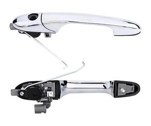QMTVFSRH Porte Extérieure Voiture Poignées Pour Fiat 500 2007-2020 735592026 735592012 Côté Passager Gauche Ou Droit Poignées De Porte Extérieures Chromées
