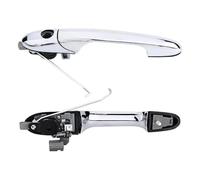 QMTVFSRH Porte Extérieure Voiture Poignées Pour Fiat 500 2007-2020 Côté Passager Gauche Ou Droit 735592026 735592012 Poignées De Porte Extérieures Chromées(Left)