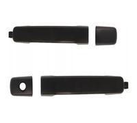 QMTVFSRH Porte Extérieure Voiture Poignées Pour Frontier Pour Navara Pour D40 2006-2014 Pathfinder R51 Poignée De Porte Extérieure Chromée Et Noire(Front Lh and Rh)
