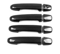 QMTVFSRH Porte Extérieure Voiture Poignées Pour Verso R20 2010-2017 Accessoire De Modification Résistant Aux Rayures Autocollant Décoratif Poignée Porte Monotrou(Carbon Fiber Pattern)