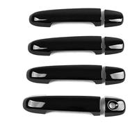 QMTVFSRH Porte Extérieure Voiture Poignées Pour Verso R20 2010-2017 Accessoire De Modification Résistant Aux Rayures Autocollant Décoratif Poignée Porte Monotrou(Bright Black)