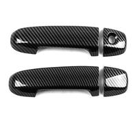 QMTVFSRH Porte Extérieure Voiture Poignées Pour Verso R20 2010-2017 Accessoire De Modification Résistant Aux Rayures Autocollant Décoratif Poignée Porte Monotrou(2 Doors Carbon Fiber Pattern)