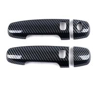 QMTVFSRH Porte Extérieure Voiture Poignées Pour Vios 2008-2013 Poignée De Porte Intelligente À Trou Unique Protection Décorative Anti-rayures Accessoires(2 Doors Carbon Fiber Pattern)
