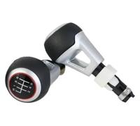 QMTVFSRH Pour TT Pour TTS Pour A3 S3 Pour A4 Pour A6 Pommeau Levier Vitesse Universel Cuir 5/6 Vitesses Pommeau Vitesse(6 Speed No Hole)