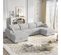 QMTXBYJ Canapé d'angle moderne 3 places, canapé trois places, canapé rembourré en velours côtelé, grand canapé convertible, canapé-lit avec coussins, canapé modulaire pour salon et appartement