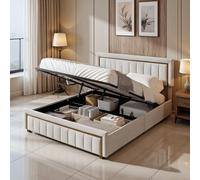 QMTXBYJ Lit Coffre 160x200 avec sommier à Lattes, Lits Double 160x200 avec Tête de lit, Lits Rembourré avec Rangement, Cadre de lit en Bois, Lit 2 Personnes lit Adulte, sans Matelas,Velours