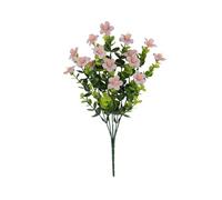 Qmv427 Lot de 6 fleurs d'orchidées, fleurs en plastique synthétique qui ne se décolorent pas, bouquet de mariage, intérieur ou extérieur, maison, jardin, cuisine, vase de table (blanc) Qmv427 (E, 35