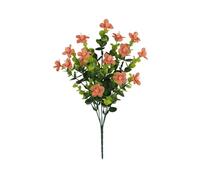 Qmv427 Lot de 6 fleurs d'orchidées, fleurs en plastique synthétique qui ne se décolorent pas, bouquet de mariage, intérieur ou extérieur, maison, jardin, cuisine, vase de table (blanc) Qmv427 (D, 35