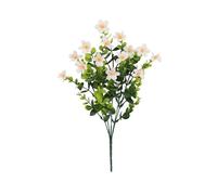 Qmv427 Lot de 6 fleurs d'orchidées, fleurs en plastique synthétique qui ne se décolorent pas, bouquet de mariage, intérieur ou extérieur, maison, jardin, cuisine, vase de table (blanc) Qmv427 (A, 35