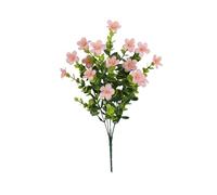 Qmv427 Lot de 6 fleurs d'orchidées, fleurs en plastique synthétique qui ne se décolorent pas, bouquet de mariage, intérieur ou extérieur, maison, jardin, cuisine, vase de table (blanc) Qmv427 (B, 35