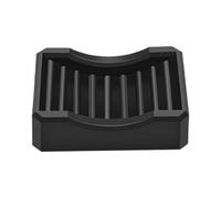 Qmv456 Lot de 4 niveleurs de grille empilables pour gril - Accessoires de nivellement sans effort - Pour la plupart des plaques de cuisson (2,5 cm d'épaisseur) Qmv456 (noir, 8 x 8 x 3,5 cm)