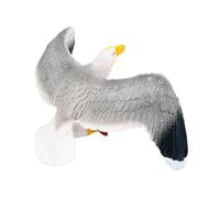 Qmv542 Statue de mouette oiseau nautique Décoration de jardin pour la maison et le jardin Design peu encombrant Étagères Tables Artisanat durable 1 pièce Qmv542 (transparent, 8 x 4 x 3,5 cm)