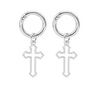 QMVDOJR Accessoires de chaussures, boucles de chaussures, décoration de chaussures, bijoux de fête, bottes, mousqueton en métal Punk, grandes étoiles, pendentif cœurs, 2 pièces