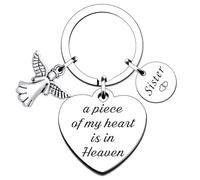 QMVMV Porte-clés commémoratif cadeau pour la perte d'une sœur, cadeau de deuil pour frères et sœurs, cadeau de condoléances pour la perte aimée, 1 en mémoire de sœur deuil