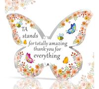 QMVMV TA Gifts Plaque en acrylique pour femme Inscription Thank You for Everything (en anglais)