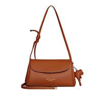 QMVQFPYA Einfache messenger bag kleine quadratische tasche sac à bandoulière femme 2025 nouveau style coréen pamplemousse muster umhängetasche herbst mode mini version (Brun)
