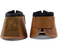 QMYBROW Cloches de protection anti-virage en cuir véritable absorbant les chocs et hydrofuges avec système de fixation anti-essorage en néoprène, tissu imperméable, cuir véritable (marron, poney