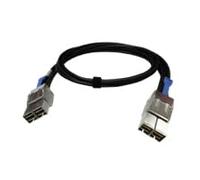 QNAP Câble SAS CAB-PCIE10M-8644-8X 8× SFF-8644 (36 broches) 1 m Noir