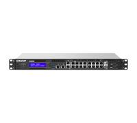 QNAP QGD-1602P Géré L2 Gigabit Ethernet (10/100/1000) Connexion Ethernet, supportant l'alimentation via ce port (PoE) 1U Noir, Gris