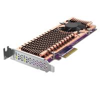 QNAP QM2-2P-344A Dual M.2 PCIe SSD Carte d'extension PCIe Gen3 x4, Prend en Charge Deux SSD M.2 2280/22110, Support Discret, Windows 10, Linux