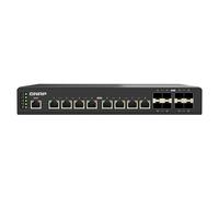 QNAP QSW-IM3216-8S8T - Commutateur - Géré - 8 x 10 Gigabit SFP+ + 8 x 100/1000/2.5G/5G/10GBase-T - Montable sur rack, fixation murale - pour QNAP CAB-DAC30M-SFPP-DEC01, CAB-DAC30M-SFPP-DEC02...