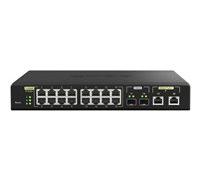 QSW-M2116P-2T2S - Commutateur - Géré - 16 x 100/1000/2.5G (PoE+) + 2 x 10 Gigabit SFP+ + 2 x 100/1000/2.5/5/10G (PoE++) - de bureau, Montable sur
