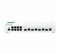 QNAP QSW-M408-4C QSW-M408-4C, 8 Port 1Gbps, 4 Port 10G SFP+/ NBASE-T Combo, Web Management Switch