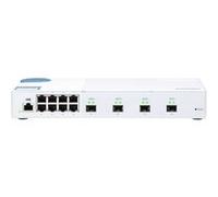 QNAP Commutateur géré QSW-M408S – 8 x 10/100/1000 + 4 x 10 Gigabit SFP+ – de bureau