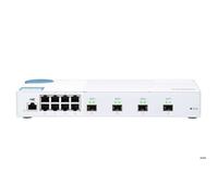 QNAP Commutateur géré QSW-M408S – 8 x 10/100/1000 + 4 x 10 Gigabit SFP+ – de bureau
