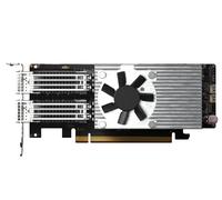 QNAP QXG-100G2SF-E810 - Adaptateur réseau - PCIe 4.0 x16 profil bas - 100 Gigabit QSFP28 x 2 - pour QNAP TS-H2490FU G