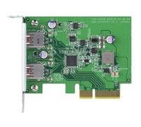 QNAP QXP-10G2U3A - Adaptateur USB - PCIe 2.0 x2 profil bas - USB 3.2 Gen 2 x 2 - pour QNAP QGD-1600, TS-1232, 1277, 253, 453, 473, 853, 877, 977, TVS-2472, 473, 673, 872, 873 G
