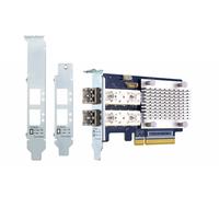 QNAP QXP-32G2FC - Adaptateur de bus hôte - PCIe 3.0 x8 profil bas - 32Gb Fibre Channel Gen 6 x 2 - avec 2 x émetteurs-récepteurs SFP+ (TRX-32GFCSFP-SR) - pour QNAP TS-1277, 463, 677, 877, 977, EC1280,