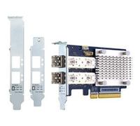 QNAP QXP-32G2FC - Adaptateur de bus hôte - PCIe 3.0 x8 profil bas - 32Gb Fibre Channel Gen 6 x 2 - avec 2 x émetteurs-récepteurs SFP+ (TRX-32GFCSFP-SR) - pour QNAP TS-1277, 463, 677, 877, 977, EC1280,