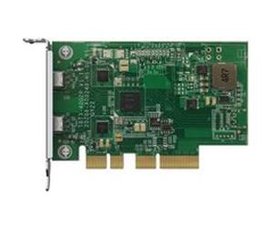 QNAP QXP-T32P - Adaptateur Thunderbolt - PCIe 3.0 x4 profil bas - Thunderbolt 3 x 2 - pour QNAP TVS-h1288X, TVS-H1688X G