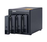 QNAP TL-D400S Boîtier de disques de stockage Boîtier disque dur/SSD Noir, Gris 2.5/3.5"