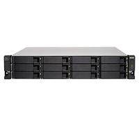 QNAP TL-R1200C-RP Boîtier de disques de stockage Boîtier disque dur/SSD Noir, Gris 2.5/3.5"