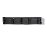 QNAP TL-R1200S-RP Boîtier de disques de stockage Boîtier disque dur/SSD Noir, Gris 2.5/3.5"