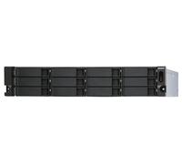 QNAP TL-R1200S-RP Boîtier de disques de stockage Boîtier disque dur/SSD Noir, Gris 2.5/3.5"