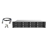 QNAP TL-R1220Sep-RP Boîtier Disque Dur/SSD Noir, Gris 2.5/3.5"