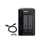 QNAP TR-002-A-US 2 Baies USB Type-C Direct Attached Storage (DAS) avec Raid matériel (sans Disque)