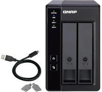 QNAP TR-002 Boîtier de disques de Stockage Boîtier Disque Dur SSD Noir 2 5 3 5"