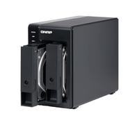 QNAP TR-002 Boîtier de disques de stockage Boîtier disque dur/SSD Noir 2.5/3.5"
