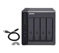 QNAP TR-004 Boîtier de disques de stockage Boîtier disque dur/SSD Noir 2.5/3.5"