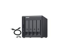 QNAP TR-004 Boîtier DAS 4 baies SATA 2.5/3.5" USB 3.2 Gen 1 Type-C, RAID 0/1/5/10/JBOD, Ventilateur 12cm, Compatible Windows/macOS/Linux