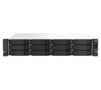 QNAP TS-1264U-RP NAS Rack (2 U) Intel® Celeron® 8 Go DDR4 0 To QNAP QTS Aluminium, Noir