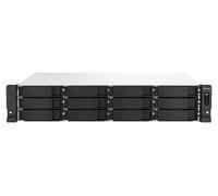 QNAP TS-1264U-RP NAS Rack (2 U) Ethernet/LAN Aluminium, Noir
