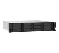 QNAP TS-1273AU-RP-8G serveur de stockage NAS Rack (2 U) Ryzen Embedded V1500B 8 Go DDR4 0 To QNAP QTS Aluminium, Noir