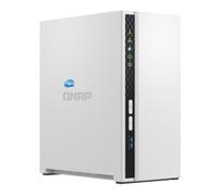 QNAP TS-233 serveur de stockage NAS Tower ARM Cortex-A55 2 Go 0 To QNAP QTS Blanc